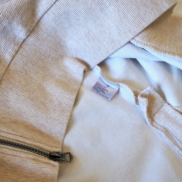 Te Verde - lightweight side zipper sweatshirt XS - cream - Picture 11 of 11